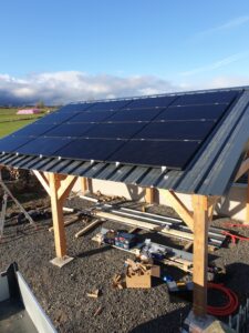 OHE - Installation de panneaux solaire sur un carport
