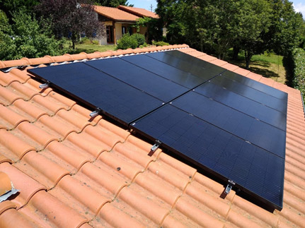 OHE installation photovoltaique en autoconsommation sur maison individuelle dans le puy de dome