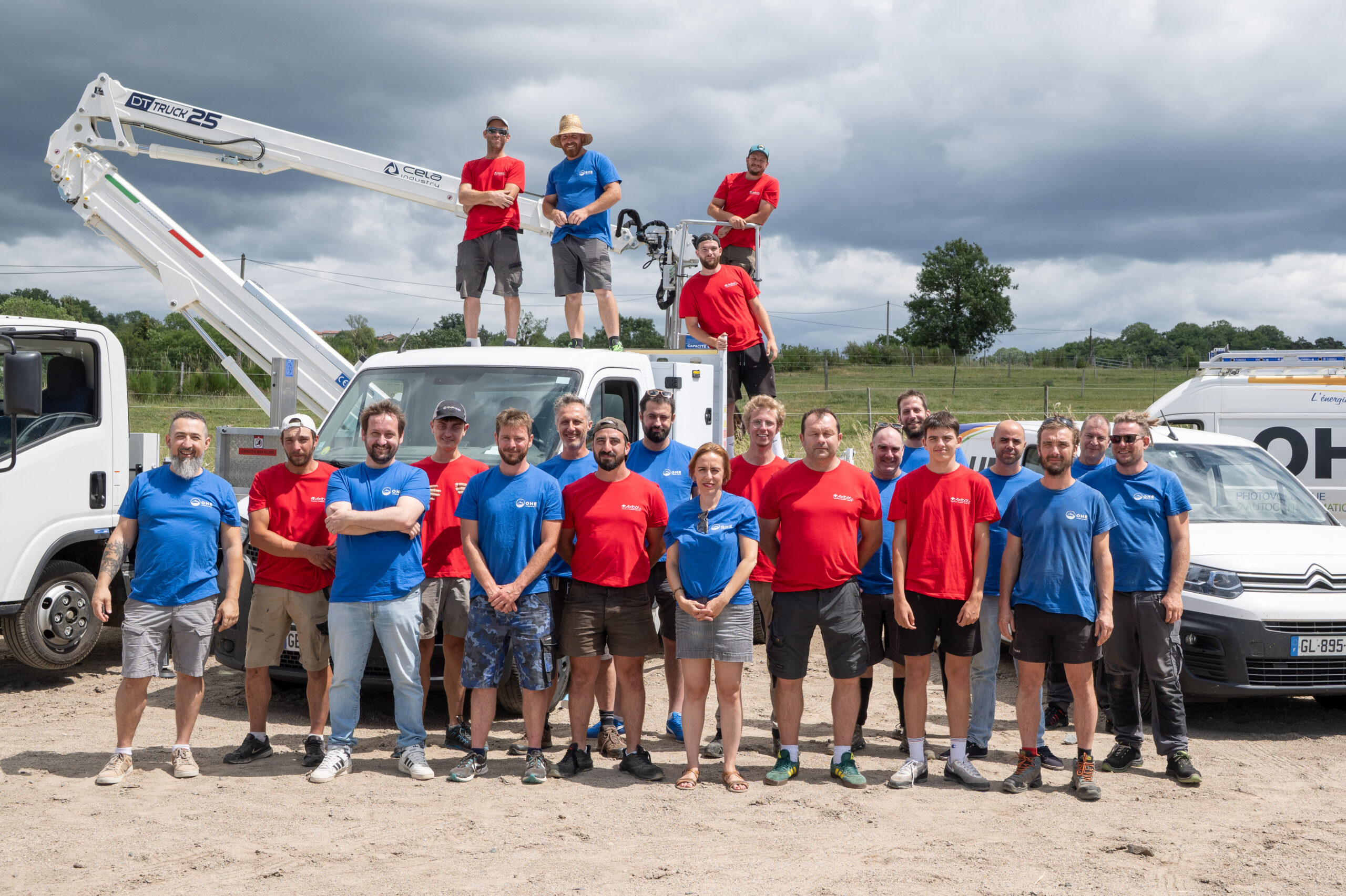 Photo de l'équipe OHE et Axibat