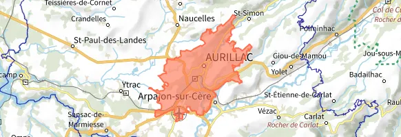 Aurillac et les panneaux solaires, zone d'installation