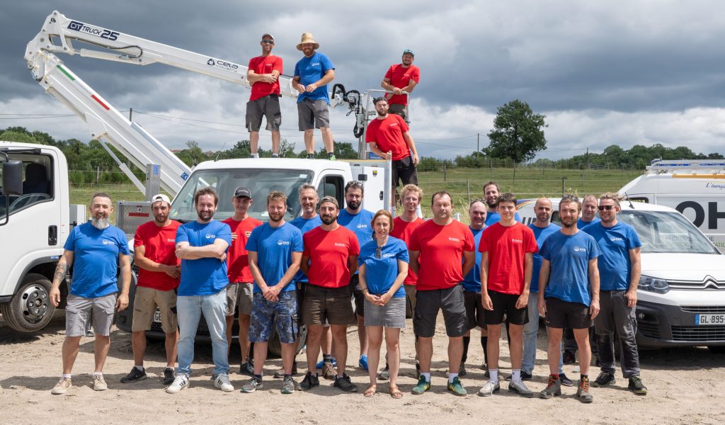 Photo de l'équipe OHE et Axibat